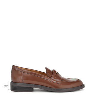 Mocasin NINE WEST Wnseeme3  Charol piel Color Cafe