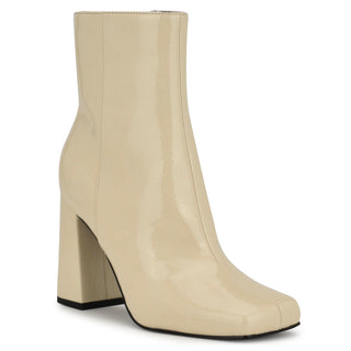 Botín NINE WEST Wnspice3  Charol piel Color Blanco
