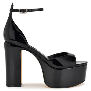 Sandalia NINE WEST Wnliya3  Sintetico Color Negro