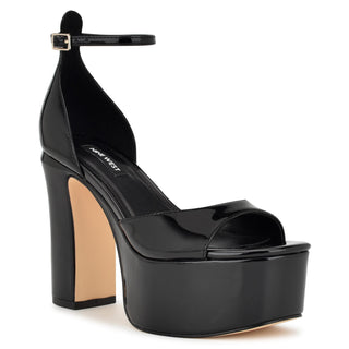 Sandalia NINE WEST Wnliya3  Sintetico Color Negro