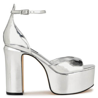 Sandalia NINE WEST Wnliya3  Sintetico Color Metalico