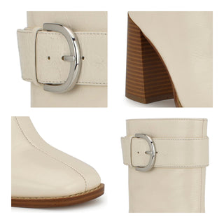 Botín NINE WEST Wntaress  Piel Color Blanco