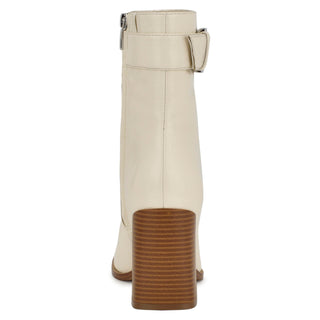 Botín NINE WEST Wntaress  Piel Color Blanco