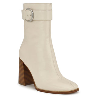 Botín NINE WEST Wntaress  Piel Color Blanco