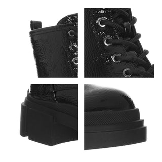Botín NINE WEST Wnarde3-a  Charol piel Color Negro