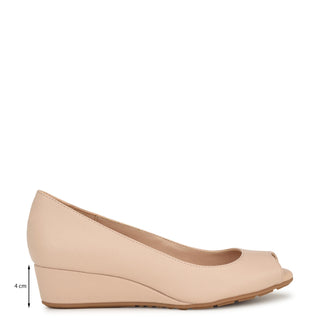 Sandalia de Tacon Corrido NINE WEST Wncoper3  Sintetico Color Beige