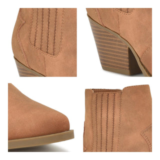Botín con Tacón NINE WEST Wnaresa3  Sintetico Color Cafe