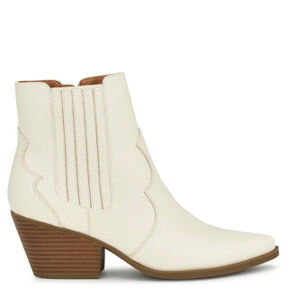 Botín con Tacón NINE WEST Wnaresa3  Sintetico Color Blanco