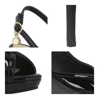Zapatilla de Punta Abierta WESTIES Weelyon  Charol sintético Color Negro
