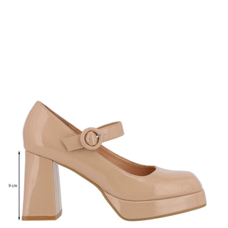 Zapatilla con Plataforma WESTIES Weclade  Charol sintético Color Beige