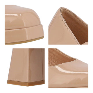 Zapatilla con Plataforma WESTIES Weclade  Charol sintético Color Beige