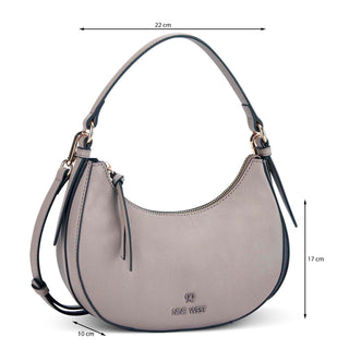 Bolsa Crossbody NINE WEST Ngm558373  Sintetico Color Gris