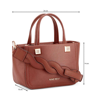 Bolsa de Mano NINE WEST Ngv132776  Sintetico Color Cafe
