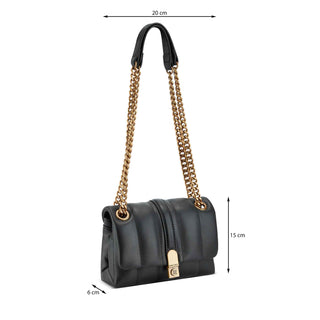 Bolsa Crossbody NINE WEST Nbq134472  Sintetico Color Negro