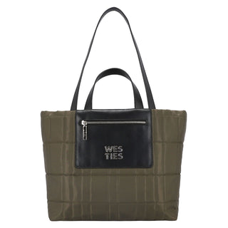 Bolsa Tote WESTIES Hbhuayate2we  Textil Color Verde