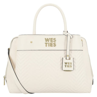 Bolsa de Mano WESTIES Hbkogherswe  Sintetico Color Blanco