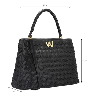 Bolsa de Mano WESTIES Hbaurianewe  Sintetico Color Negro