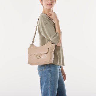 Bolsa Shoulder WESTIES Hbginevrawe  Sintetico Color Beige