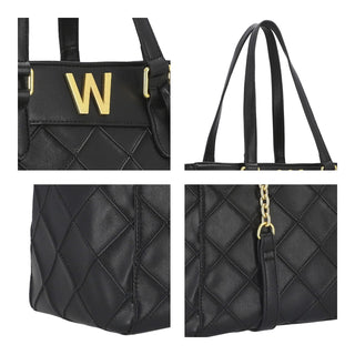 Bolsa Tote WESTIES Hbhathiwe  Sintetico Color Negro