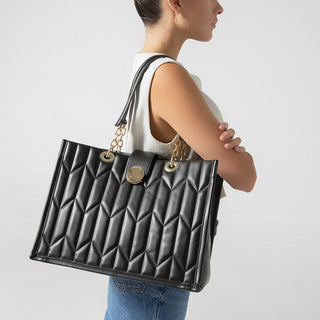 Bolsa Tote WESTIES Hbstellanwe  Sintetico Color Negro
