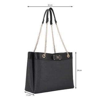 Bolsa Shoulder WESTIES Hbanaellewe  Sintetico Color Negro