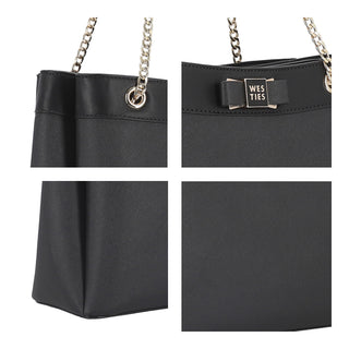Bolsa Shoulder WESTIES Hbanaellewe  Sintetico Color Negro