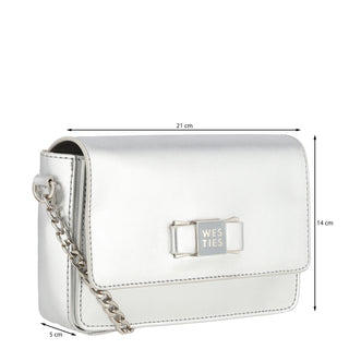 Bolsa Crossbody WESTIES Hbhortensewe  Sintetico Color Metalico