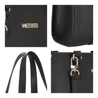 Bolsa de Mano WESTIES Hbnishiwe  Sintetico Color Negro