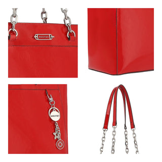 Bolsa Tote WESTIES Hbrenania3we  Charol piel Color Rojo