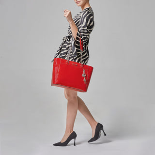 Bolsa Tote WESTIES Hbrenania3we  Charol piel Color Rojo