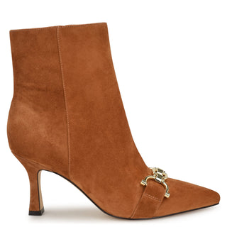 Botín con Tacón NINE WEST Wntrotte  Gamuza Color Cafe