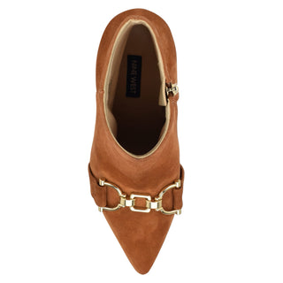 Botín con Tacón NINE WEST Wntrotte  Gamuza Color Cafe