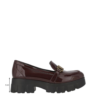 Mocasin WESTIES Wemarata  Charol sintético Color Vino