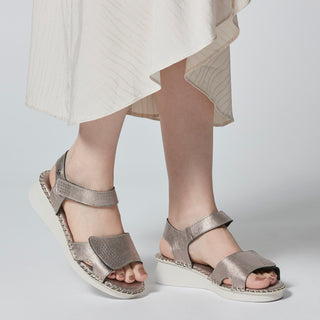 Zapato con Plataforma W CONFORT Wtsemper  Piel Color Metalico