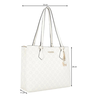 Bolsa Tote WESTIES Hbgammoth2we Annefrance Sintetico mo Color Blanco