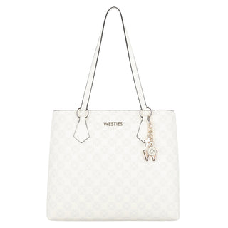 Bolsa Tote WESTIES Hbgammoth2we Annefrance Sintetico mo Color Blanco