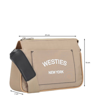 Bolsa Crossbody WESTIES Hbxavius2we  Textil Color Cafe