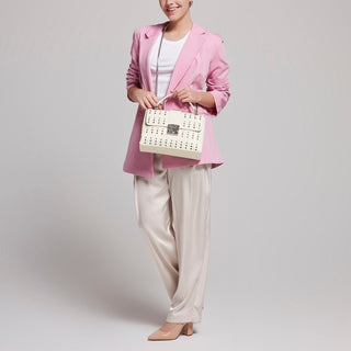 Bolsa Crossbody WESTIES Hbamarillo3we  Sintetico Color Blanco