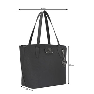 Bolsa Tote WESTIES Hbbelenuswe Wiganda Sintetico Color Negro
