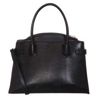 Bolsa de Mano WESTIES Hbepimeteo4we Irizt Sintetico Color Negro
