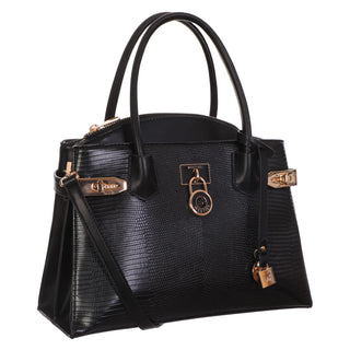 Bolsa de Mano WESTIES Hbepimeteo4we Irizt Sintetico Color Negro