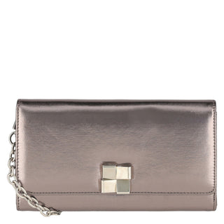 Bolsa Clutch WESTIES Hbgaimonwe  Sintetico Color Metalico