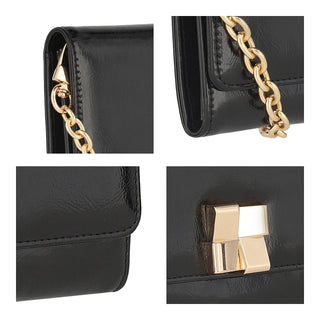 Bolsa Clutch WESTIES Hbgaimonwe  Sintetico Color Negro