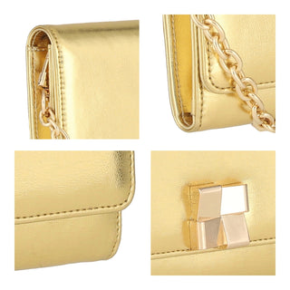 Bolsa Clutch WESTIES Hbgaimonwe  Sintetico Color Metalico