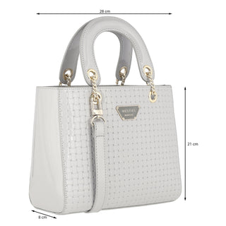 Bolsa de Mano WESTIES Hbgeorges2we  Charol sintético Color Gris