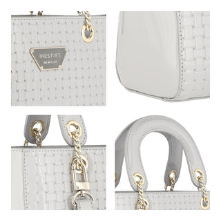 Bolsa de Mano WESTIES Hbgeorges2we  Charol sintético Color Gris