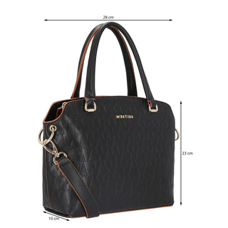 Bolsa de Mano WESTIES Hbheiranwe Elatior Sintetico Color Negro