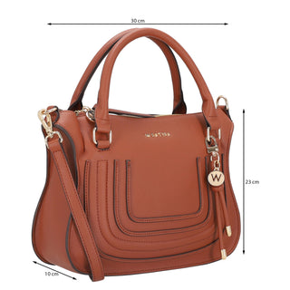 Bolsa de Mano WESTIES Hbkalinowe  Sintetico Color Cafe