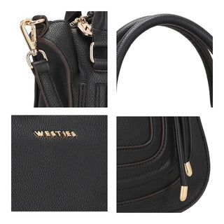 Bolsa de Mano WESTIES Hbkalinowe  Sintetico Color Negro