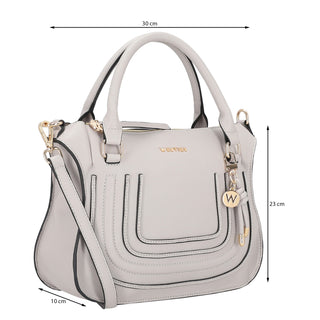 Bolsa de Mano WESTIES Hbkalinowe  Sintetico Color Gris